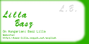 lilla basz business card